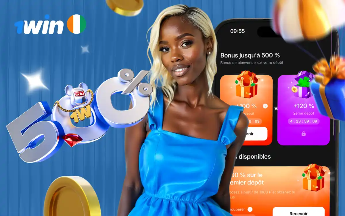 1Win Côte d'Ivoire: Bonus Exclusif 500%, Inscription Facile